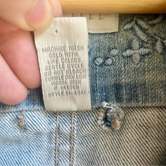 J. Jill Light Wash Jean Jacket, XS - Picture 11 of 14